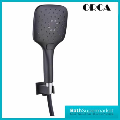 Orca Square Wall Outlet Elbow With Bracket, Hose & Shower Handset