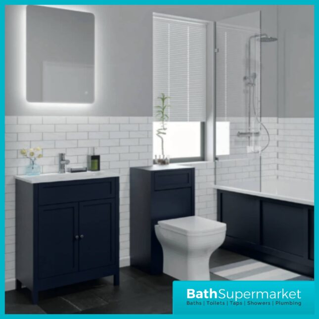 Turin Shadow Grey Floorstanding Vanity Unit & Ceramic Basin 800mm
