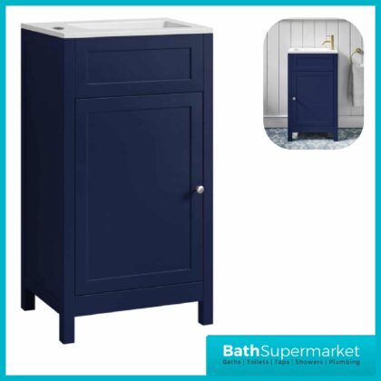 Turin Sapphire Floorstanding Cloakroom Vanity Unit & Basin 460mm