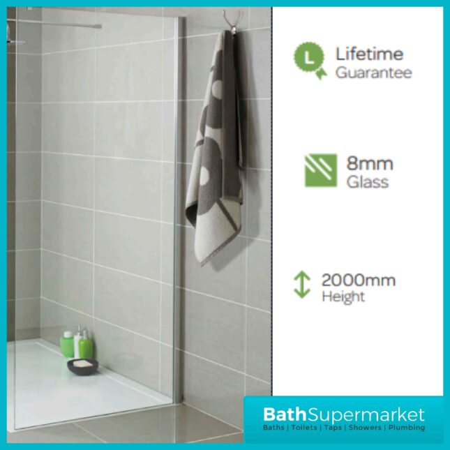 Wet Room Screen Glass Panel