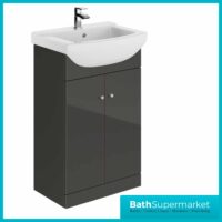 Elation Ikoma Charcoal Grey Vanity Unit & Basin 550mm