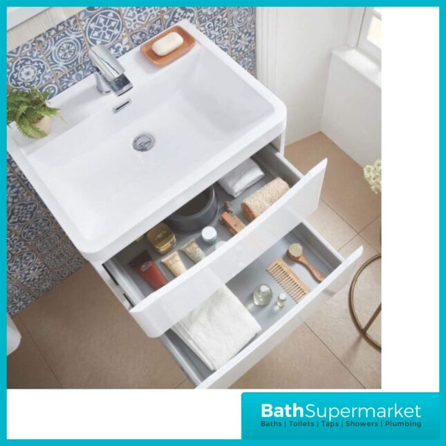 Sognare Celeste Cella Matt Grey 600mm Bella Floorstanding Vanity Unit