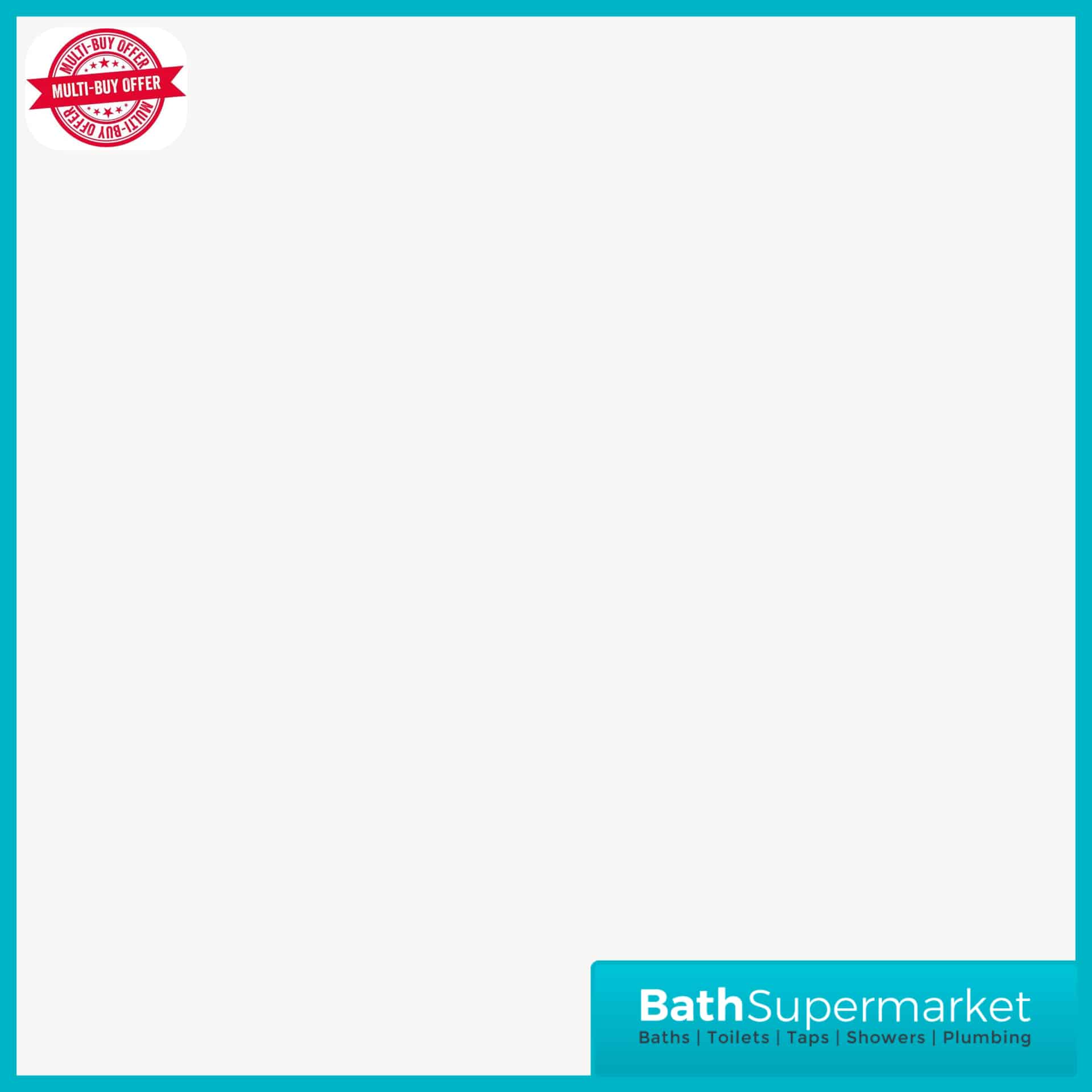 White Gloss PVC 10mm Wall Panel 2400mm High x 1000mm