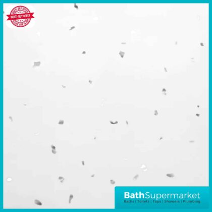 Arctic Sparkle White PVC 10mm Wall Panel 2400mm High x 1000mm