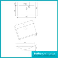 Kartell Purity 600mm Wall Mounted 2-Drawer Unit & Ceramic Basin – Silver Oak - Image 5