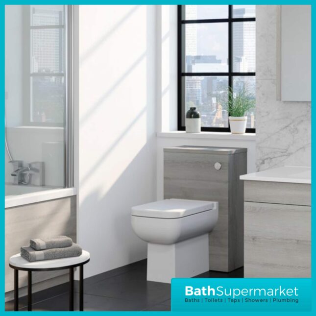 Purity Grey Ash Back To Wall WC Unit 505mm