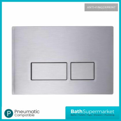 Plaza Stainless Steel Anti Fingerprint Dual Flush Plate