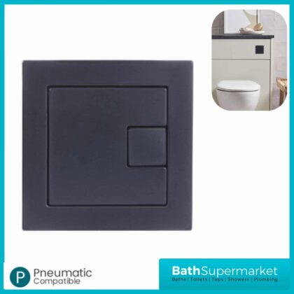Tavistock Square Black Dual Flush Button