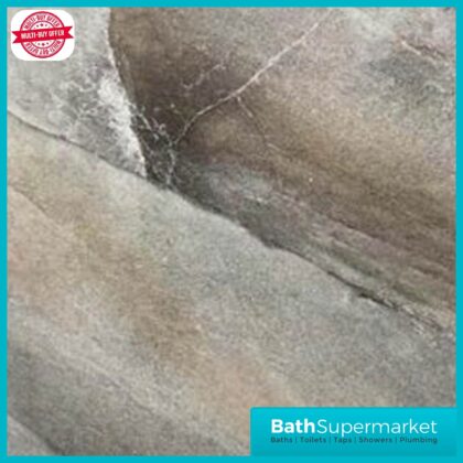 Grey Onyx PVC 10mm Wall Panel 2400mm High x 1000mm