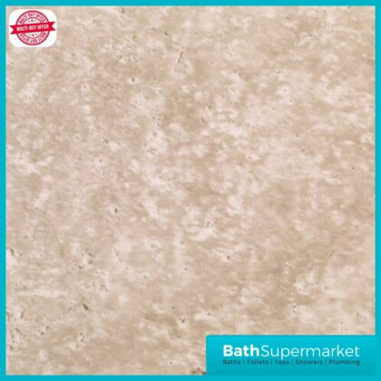 Concrete Beige PVC 10mm Wall Panel 2400mm High x 1000mm