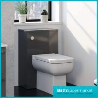 Purity Storm Grey Gloss Back To Wall WC Unit 505mm - Image 5