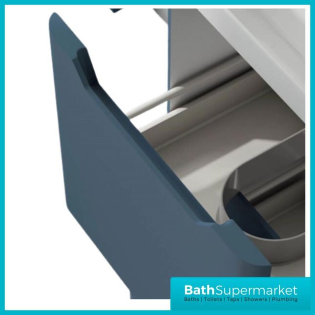 Biella Blue Wall Mounted Vanity Unit & Basin 500mm