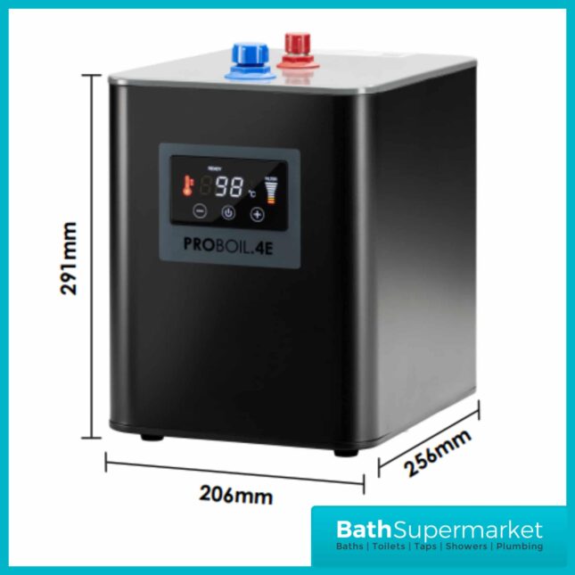 Abode Province Brushed Nickel 4-In-1 Monobloc Instant Hot Tap & Water Tank