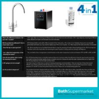 Abode Province Brushed Nickel 4-In-1 Monobloc Instant Hot Tap & Water Tank