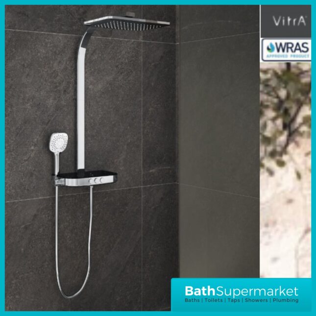 Vitra Aquacontrol Charm S 360 Thermostatic-Twin Head Shower Column
