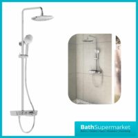 Vitra Round Aquacontrol Charm 240 Thermostatic Shower Column