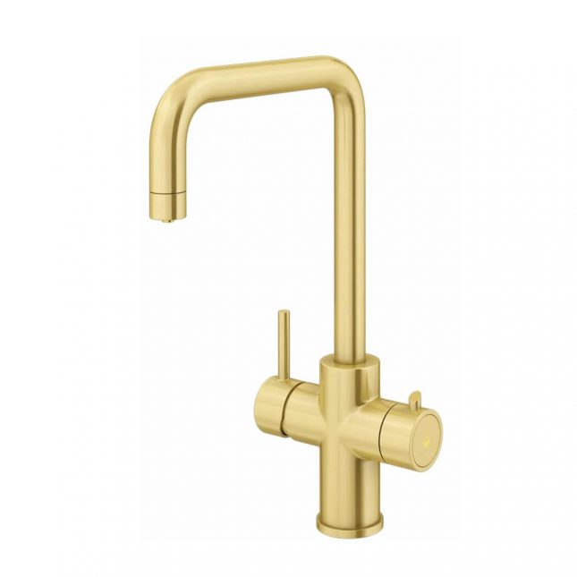 Ellsi 4 in 1 Hot Water Kitchen Sink Mixer Tap Brushed Brass - Image 11