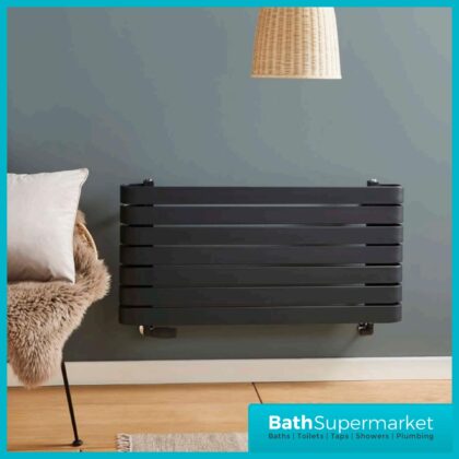Kartell Denver Anthracite Designer Heated Towel Rail 1000mm x 500mm