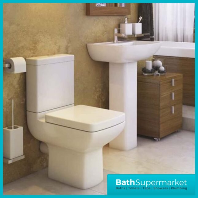 Kartell Pure 4 Piece Bathroom Set - WC Toilet & 550mm Basin