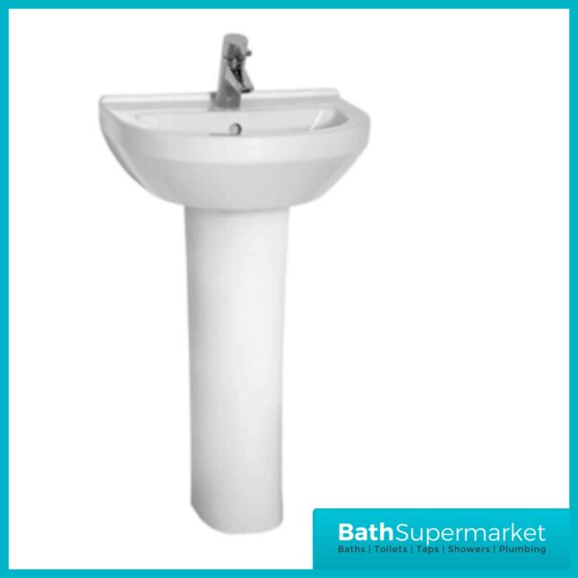 Kartell Style 4 Piece Bathroom Set - WC Toilet & 550mm Basin