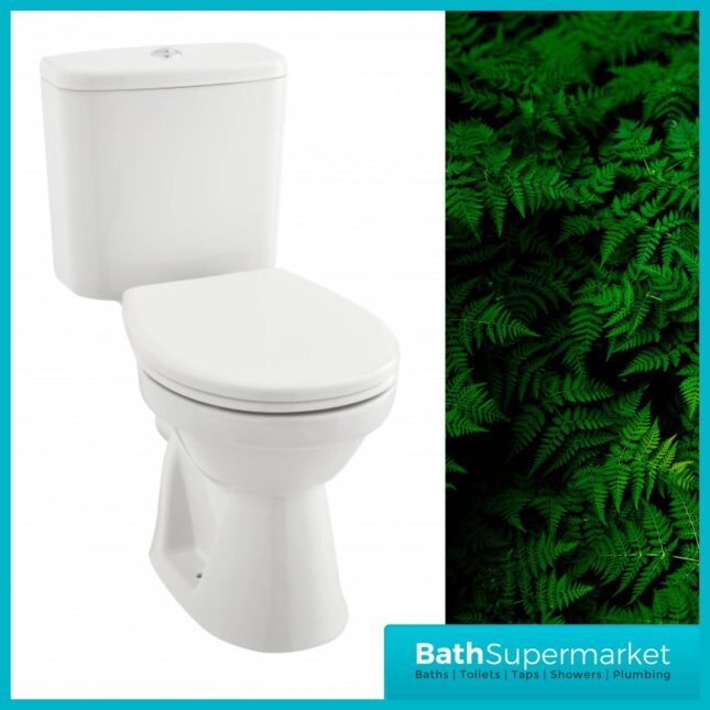 Kartell Milton 4 Piece Bathroom Set - WC Toilet & 550mm Basin