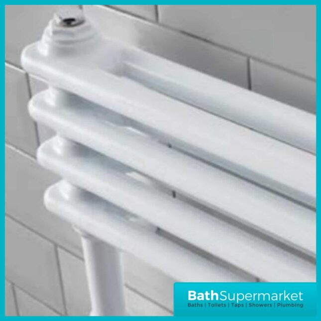 Kartell Kolumn White Designer Heated Towel Rail 500mm x 1140mm