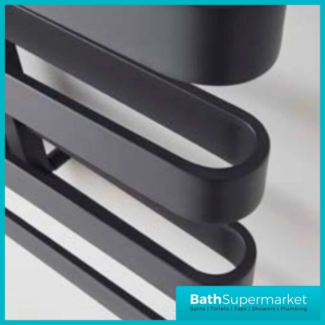 Kartell Texas Anthracite Designer Heated Towel Rail 500mm x 1300mm