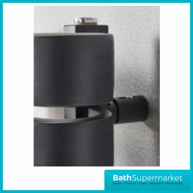 Kartell Tampa Anthracite Designer Heated Towel Rail 500mm x 1200mm