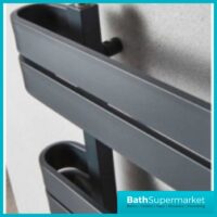 Kartell Tampa Anthracite Designer Heated Towel Rail 500mm x 1200mm