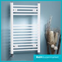 Kartell K-Rail White Straight Towel Rail 600mm Wide - Various Heights