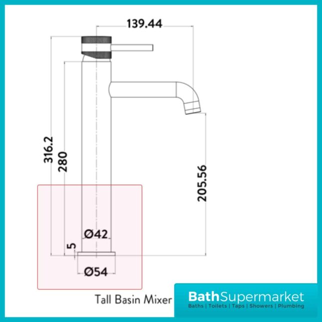 Knurled Round Brushed Brass Tall Mono Basin Mixer Tap 2 Screw Head Types