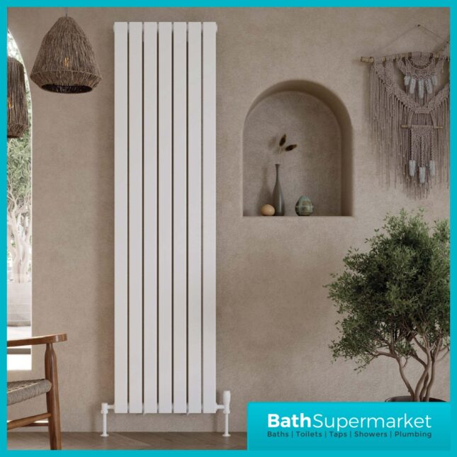 Sognare Bravura White Single Designer Radiator 1800mm x Various Widths