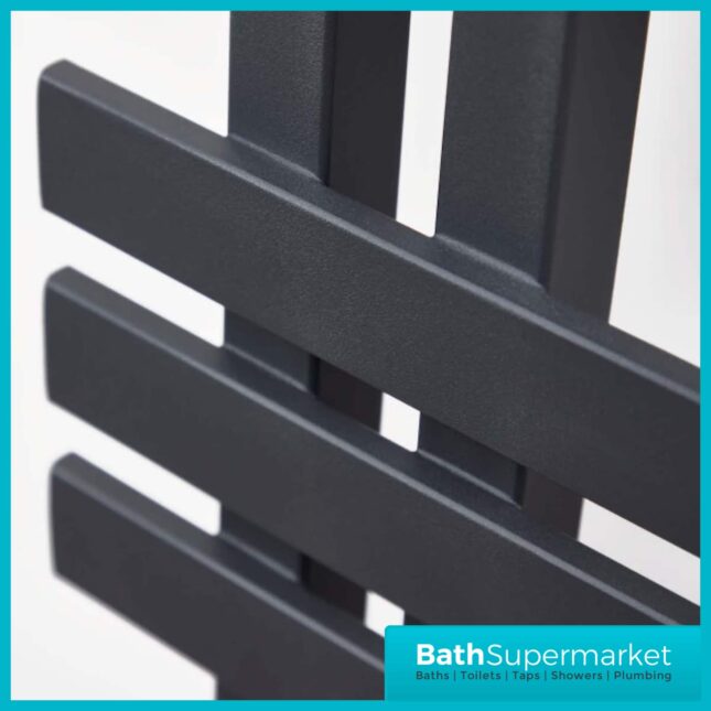 Sognare Elise Anthracite Designer Towel Radiator 600mm x Various Heights