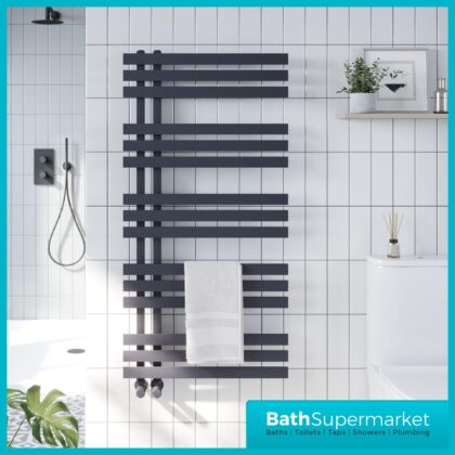 Sognare Elise Anthracite Designer Towel Radiator 600mm x Various Heights