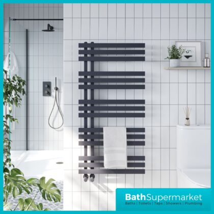 Sognare Elise Anthracite Designer Towel Radiator 500mm x Various Heights