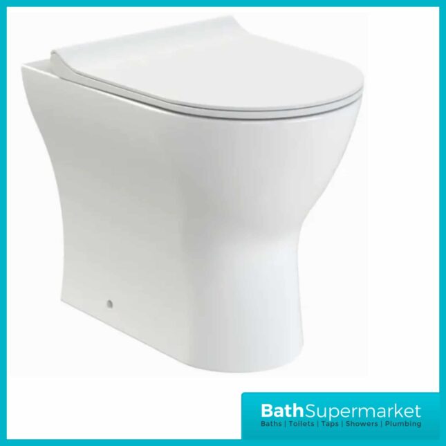 Freya Back To Wall Rimless Short Projection 500mm Toilet & Soft Close Seat