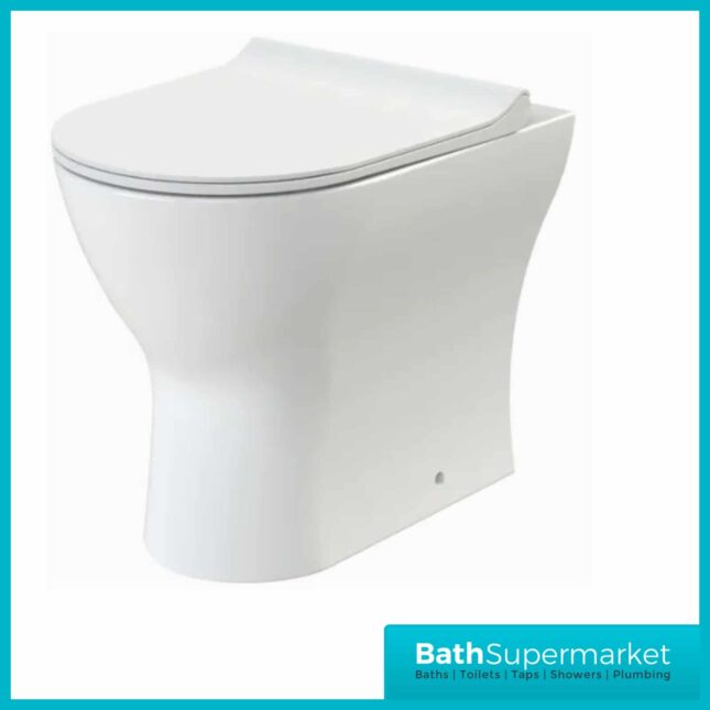Freya Back To Wall Rimless Short Projection 500mm Toilet & Soft Close Seat