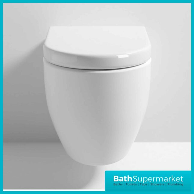 Provost Round Wall Hung Toilet Pan & Soft Close Toilet Seat