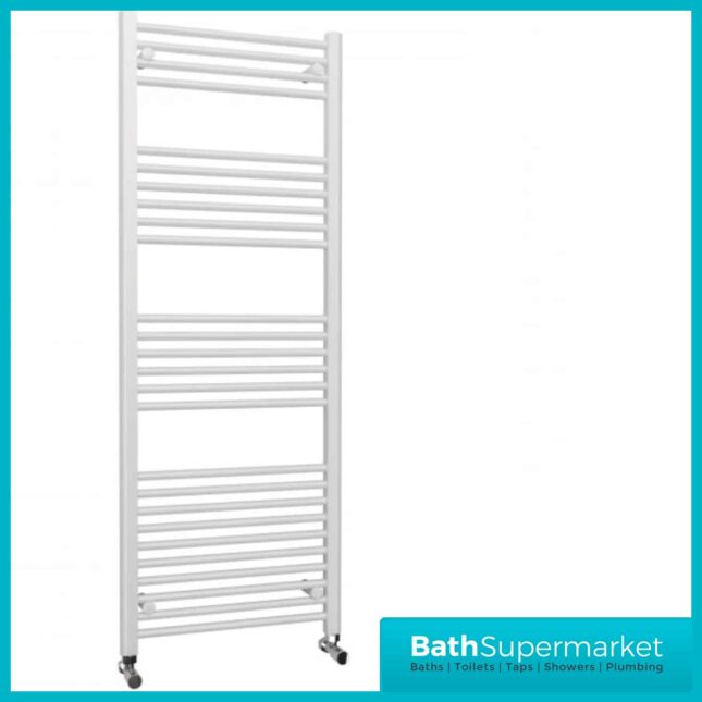 Kartell K-Rail White Straight Towel Rail 600mm Wide - Various Heights