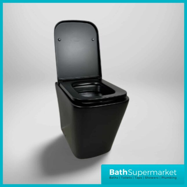 Nero Matt Black Back To Wall Toilet & Soft Close Seat