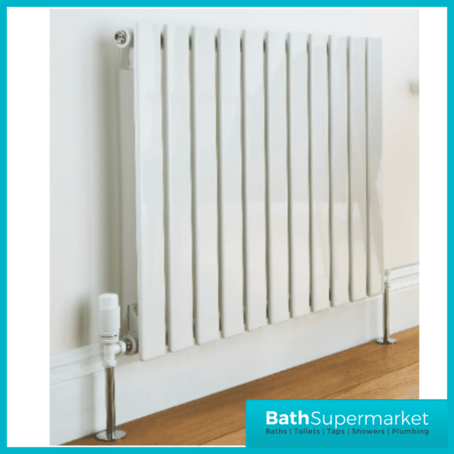 Boston White Horizontal Single Panel Radiator 600mm Height x Various Widths - Image 5