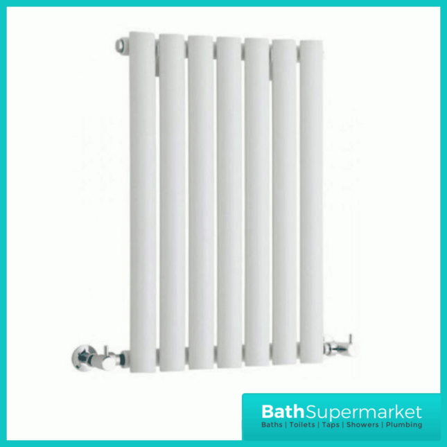 Aspen White Horizontal Single Panel Radiator 600mm Height x Various Widths