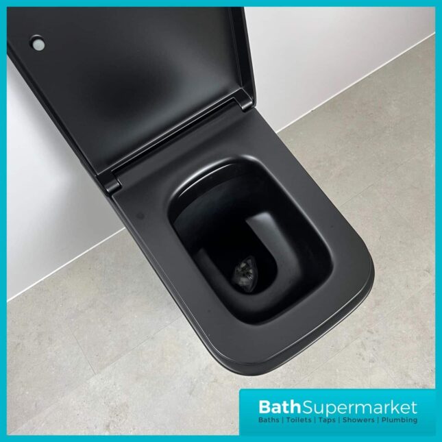 Nero Matt Black Back To Wall Toilet & Soft Close Seat