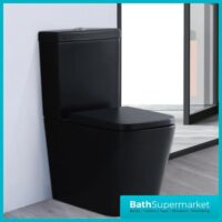 1200mm Designer Black Leaf Design Walkin Wetroom Shower Enclosure 8mm