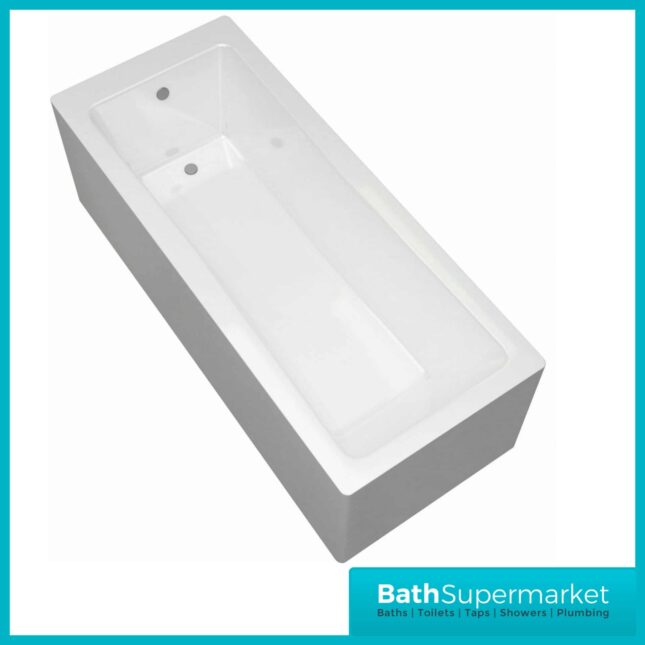 Sanica Granada Square Single Ended Acrylic Bath 1800mm x 700mm - NTH