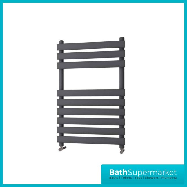 Sognare Vogue Anthracite Ladder Towel Radiator 500mm Wide x 800mm & 1200mm Height