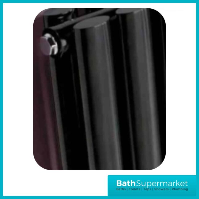 Aspen Matt Anthracite Double Panel Vertical Radiator 420mm Width x 1600mm Height