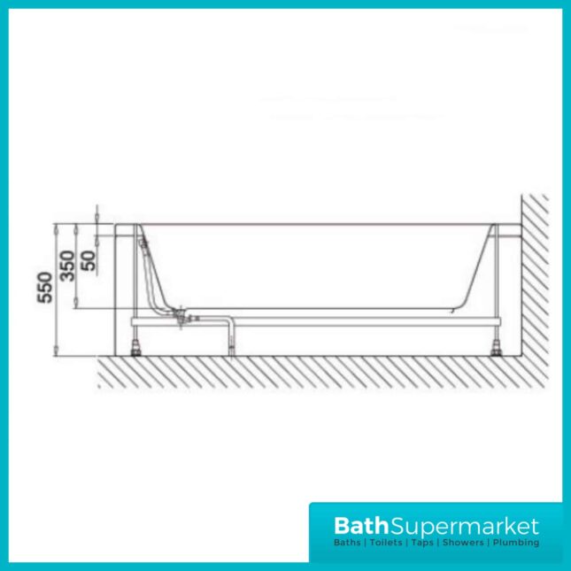 Sydney Round Single Ended Acrylic Bath 1600mm x 700mm - NTH