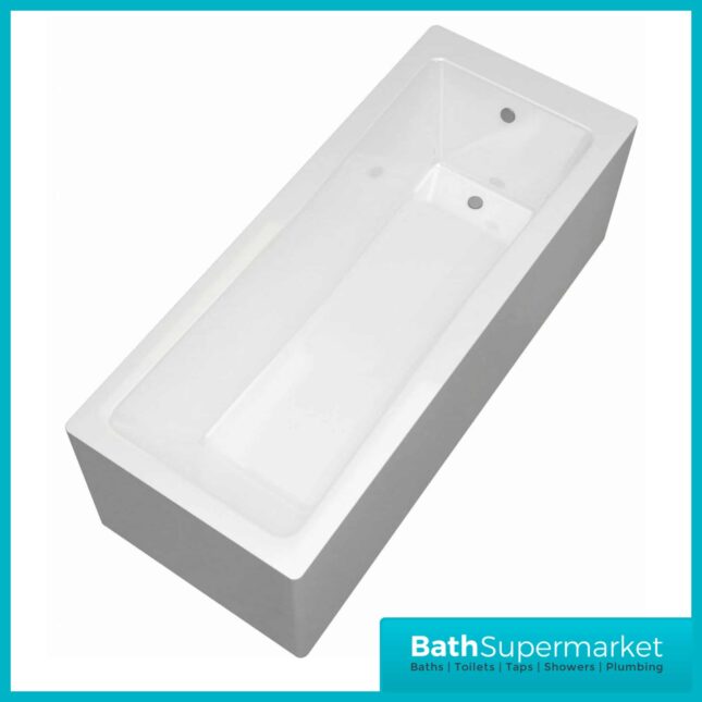 Sanica Square Single Ended Acylic Bath 1600mm x 700mm - NTH