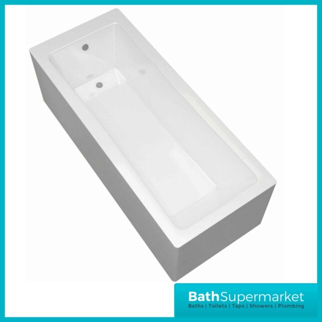 Sanica Square Single Ended Acylic Bath 1600mm x 700mm - NTH
